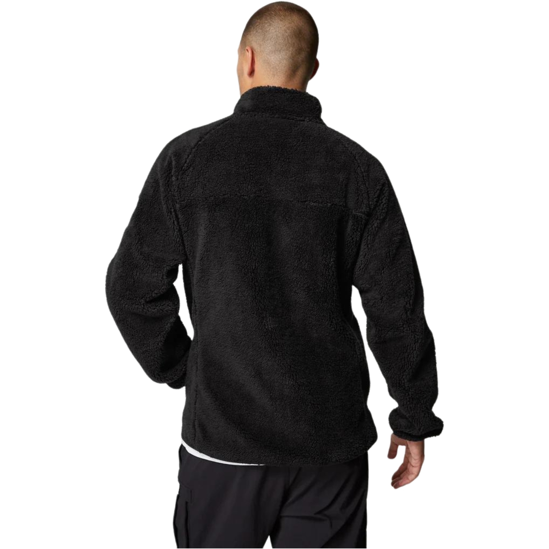 2026 Mystic Masculino Dark Tech Series Teddy Zip Thru Fleece 35104.23 - Black